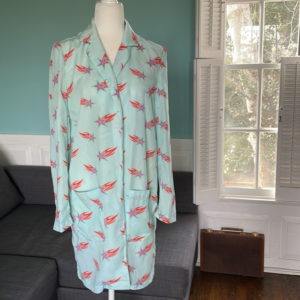 Canadian Hayley Elsaesser Psychedelic  Bowie Shooting Star Y2K Blazer J…